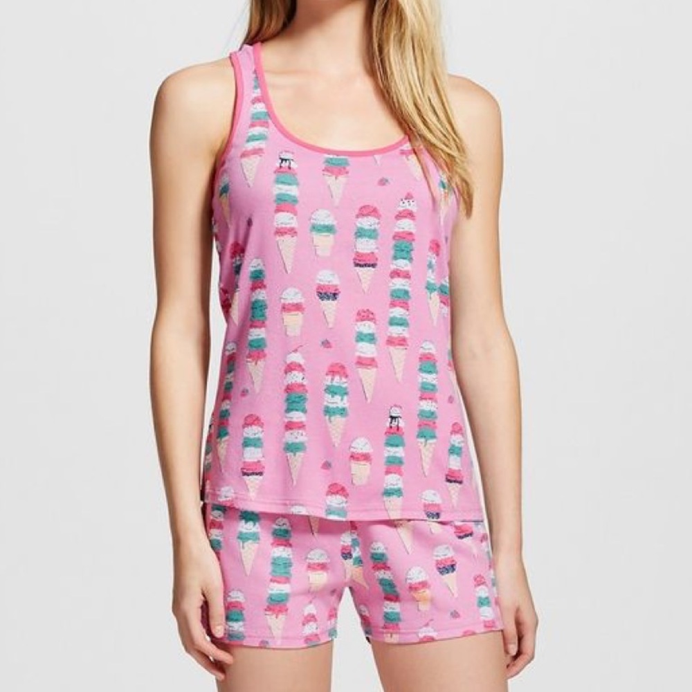 Plus size Pajama set with ice cream 🍦 print